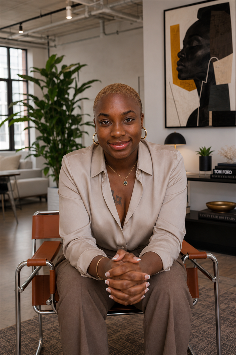 Portrait of Precious D Stephens, founder of Precious D Stephens.